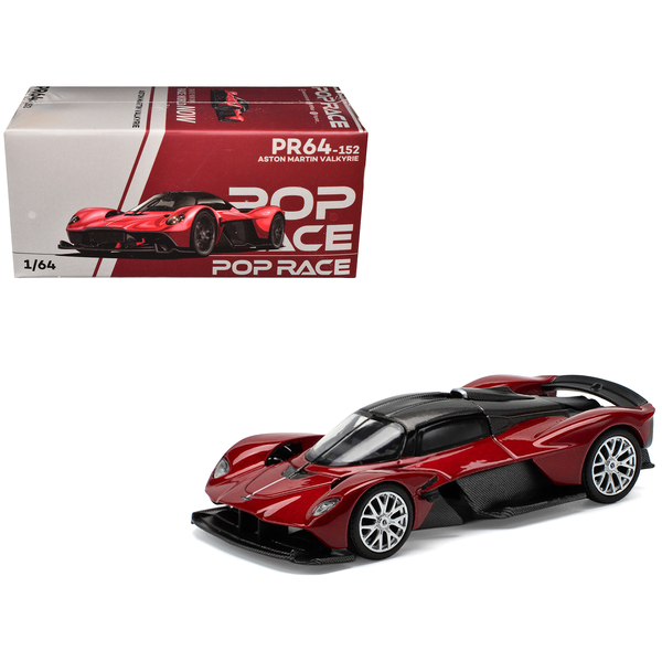 Pop Race Aston Martin Valkyrie Supernova Red 1/64 Diecast