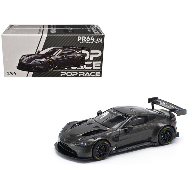 Pop Race Aston Martin GT3 Carbon Edition 1/64 Diecast