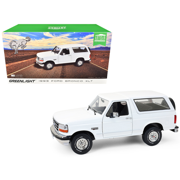 Greenlight 1993 Ford Bronco XLT Oxford White Diecast