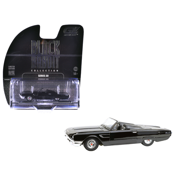Greenlight 1965 Ford Thunderbird Black Diecast Model - 1/64 Scale