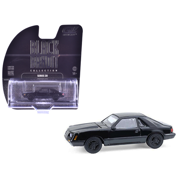 Greenlight 1979 Ford Mustang Fastback Black Diecast - 1/64 Scale