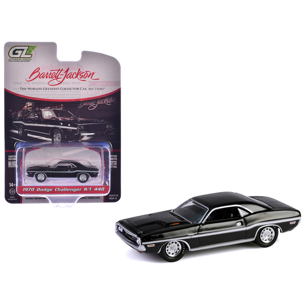 Greenlight 1970 Dodge Challenger R/T 440 Black 1/64 Diecast