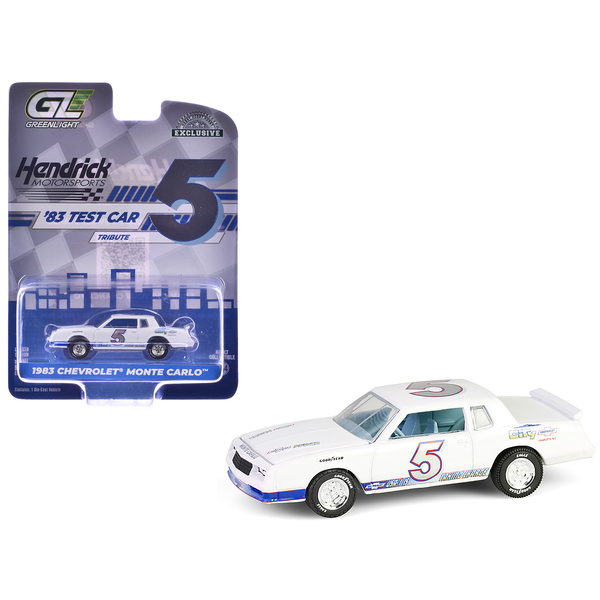 Greenlight 1/64 White/Blue 1983 Chevy Monte Carlo