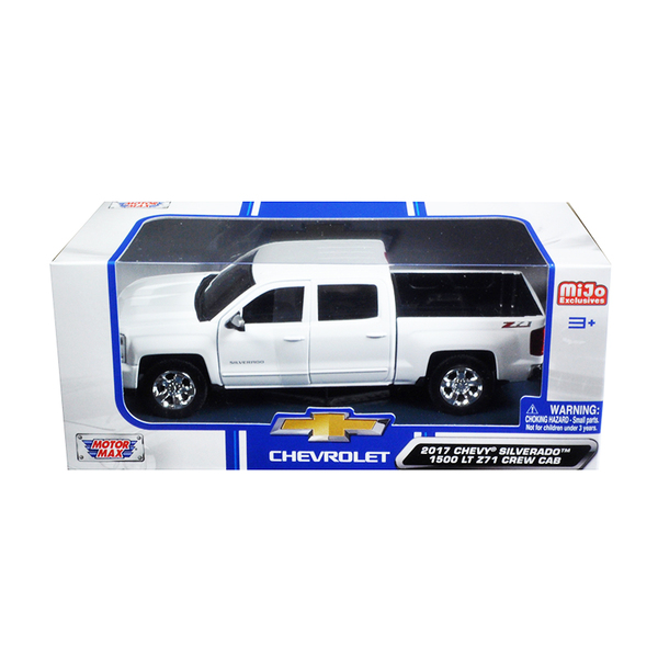 Motormax Chevrolet Silverado LT Z71 Pickup Truck - White 1/27 Scale