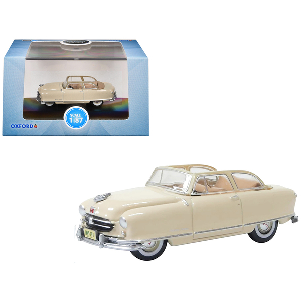 Oxford Diecast Nash Rambler Convertible (Open) - Champagne Ivory 1/87