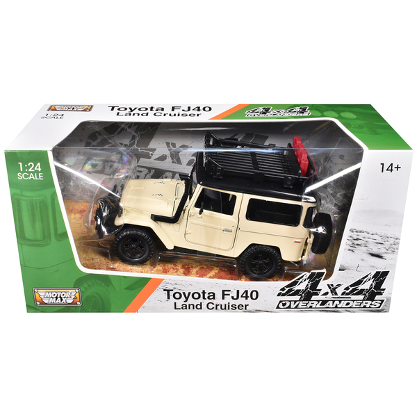 Motormax Toyota FJ40 Land Cruiser Beige 1/24 Diecast