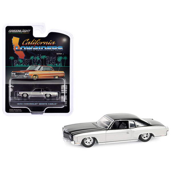 Greenlight 1972 Chevrolet Monte Carlo Lowrider 1/64 Scale Car