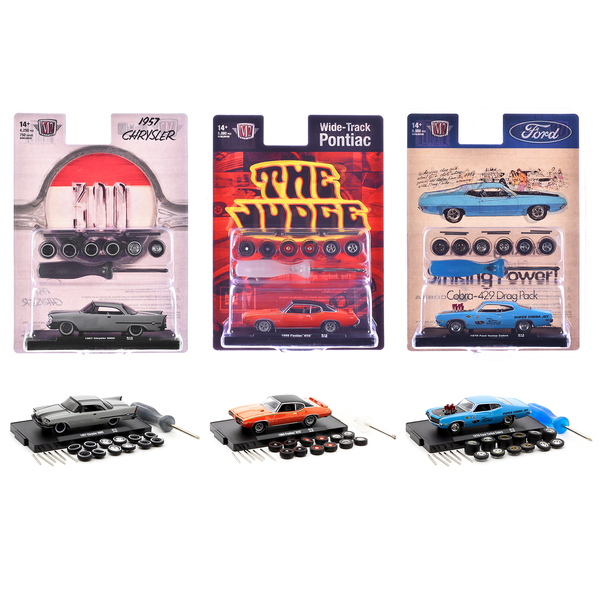 M2 Machines "Auto Wheels" Release 13 1/64 Scale 3 Car Set