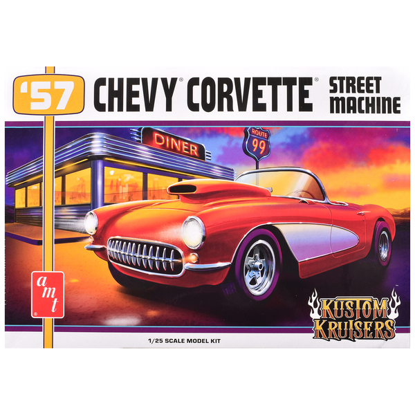 AMT 1957 Chevrolet Corvette Street Machine 1/25 Model Kit