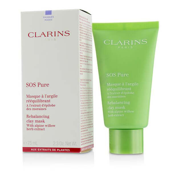 Clarins SOS Pure Clay Mask (75ml/2.3oz) - Rebalancing Treatment for Combination/Oily Skin